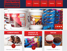 Tablet Screenshot of distribuidoradealimentos.com.br