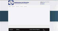 Desktop Screenshot of distribuidoradealimentos.com