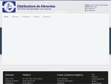 Tablet Screenshot of distribuidoradealimentos.com